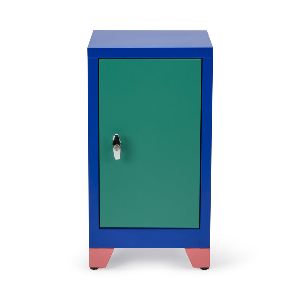 Metal Locker & Side Table – Green
