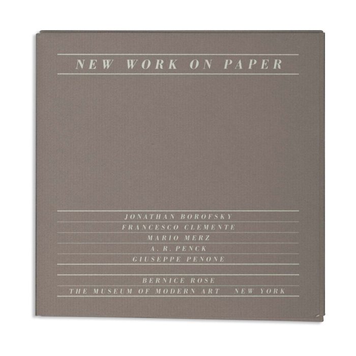 New Work on Paper 2: Borofsky, Clemente, Merz, Penck, Penone – Paperback