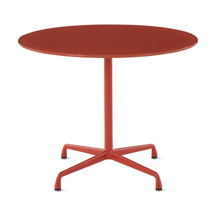 Herman Miller x HAY Eames Universal Base Round Table – Iron Red