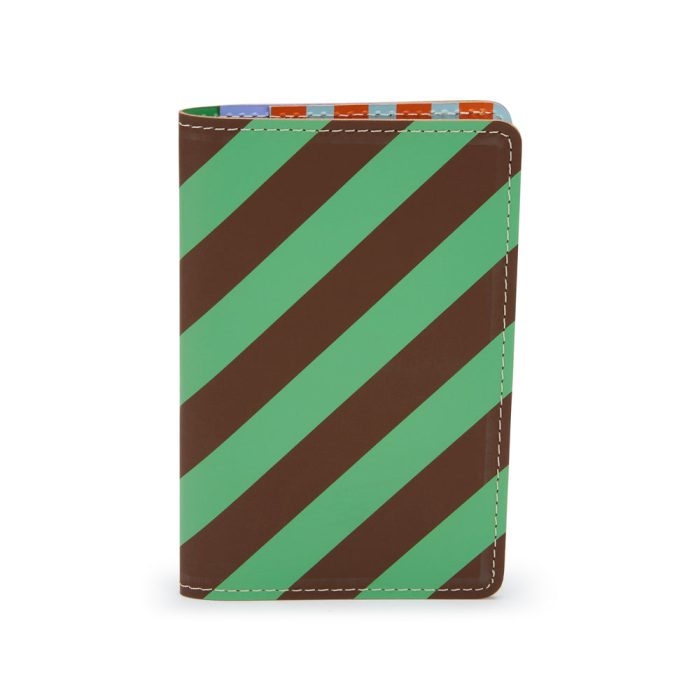 Dusen Dusen Recycled Leather Passport Case – Stripe