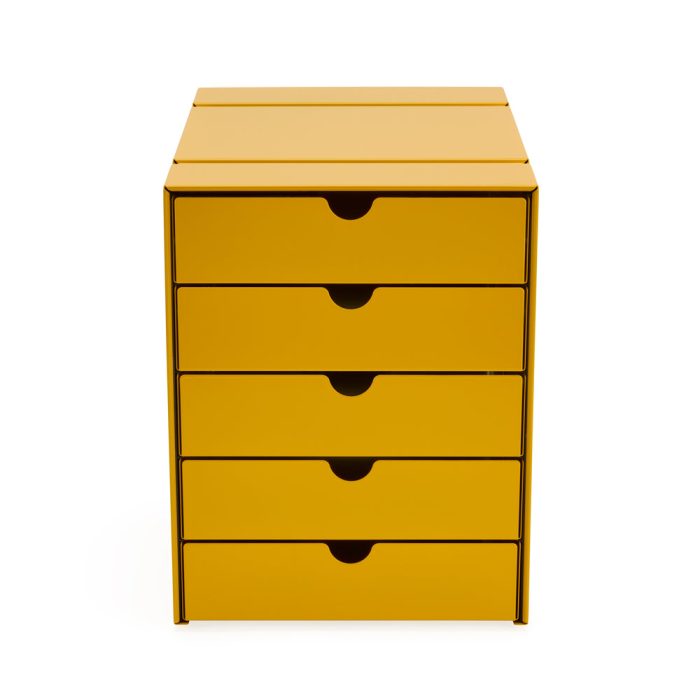 USM Haller 5-Drawer Set – Yellow