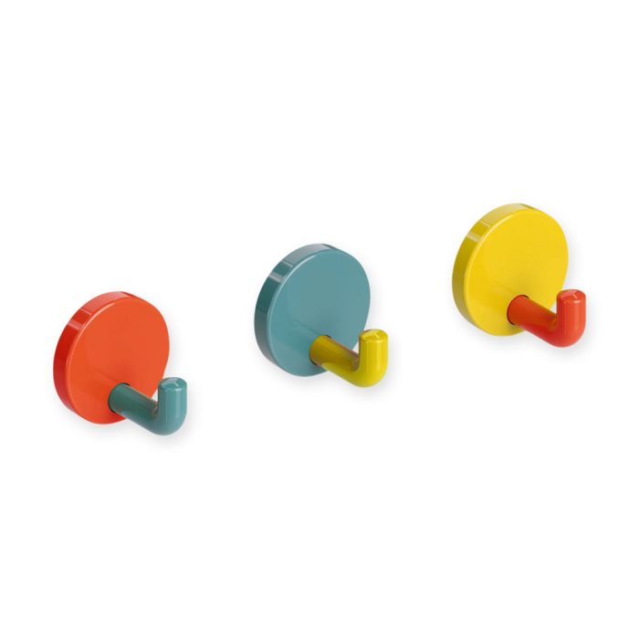 Hewi Wall Hooks – Set of 3 – Multi