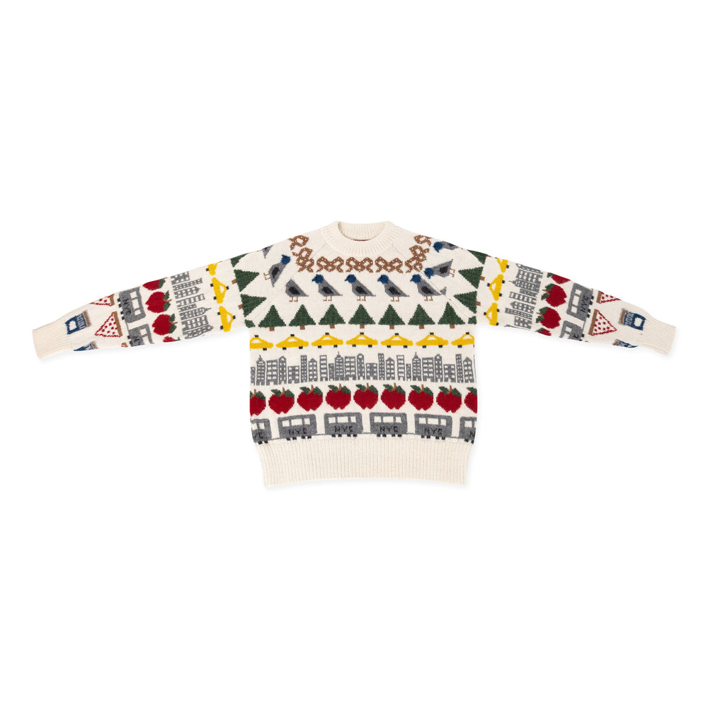 NYC Holiday Knit Wool Sweater