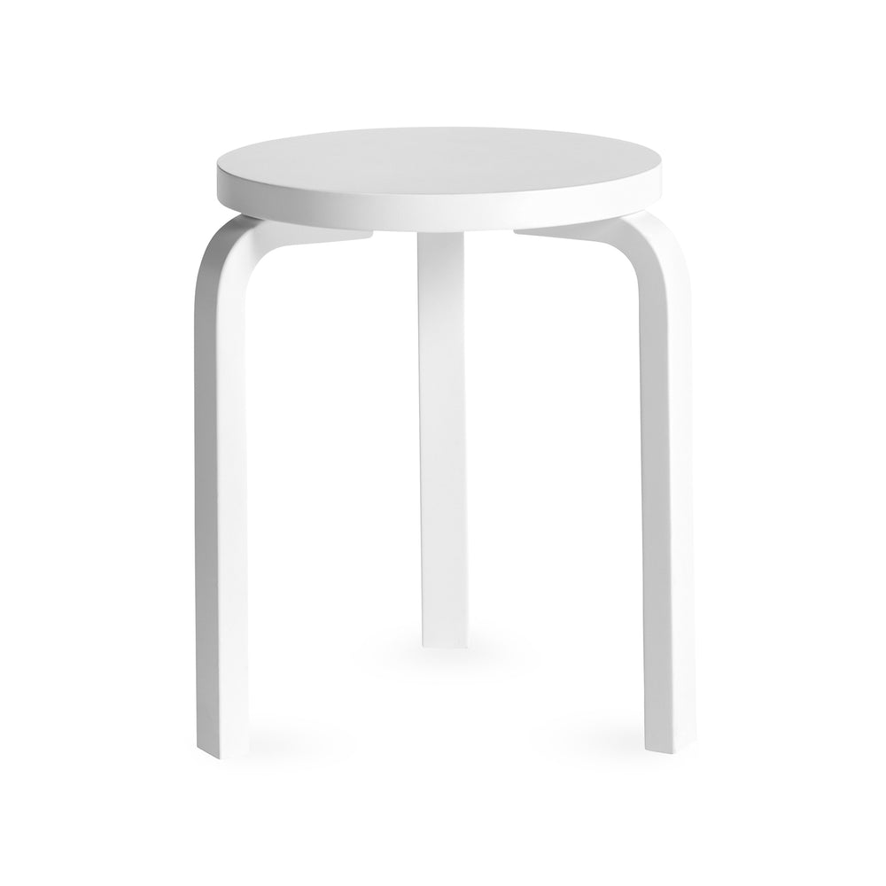Artek Aalto Stacking Stool 60 – White/ White
