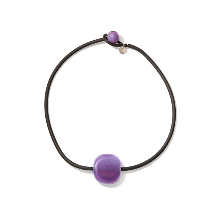 Bonbon Glass Necklace – Purple/ Turquoise