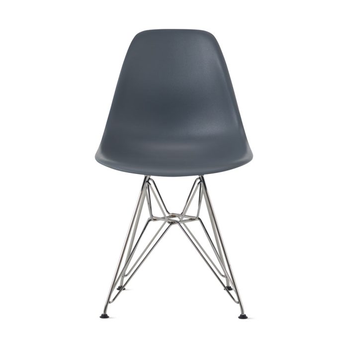Eames Molded Recycled Plastic Side Chair – Medium Gray