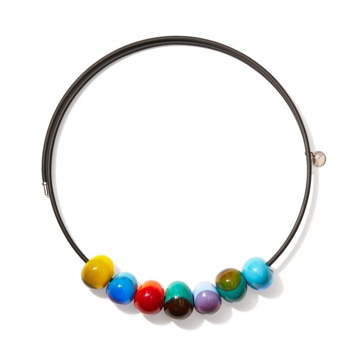 Macchia Glass Sphere Necklace