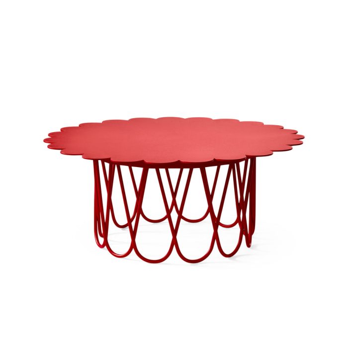 Alexander Girard Flower Coffee Table from Herman Miller – Red