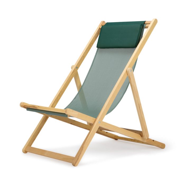 Relax Folding Deck Chair – Sage/ Green