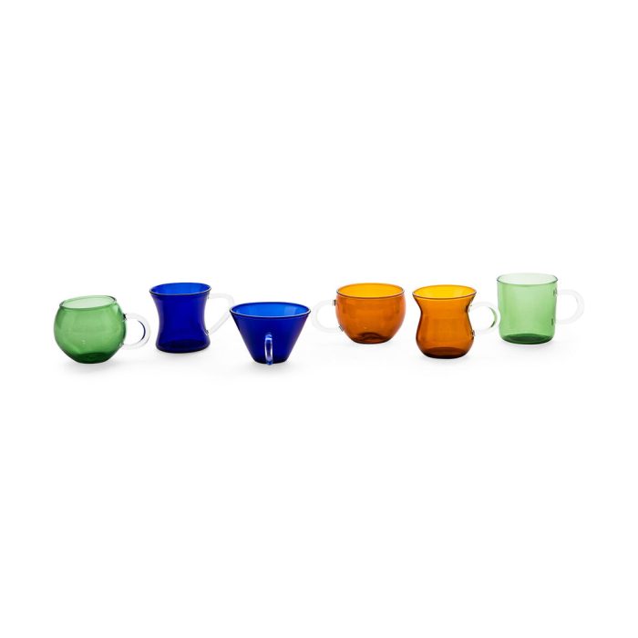 Borosilicate Glass Cups – Set of 6 – X-Small