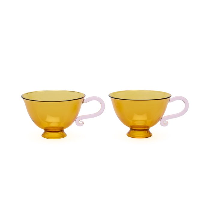 Continental Glass Tea Designs – Teacup S/2