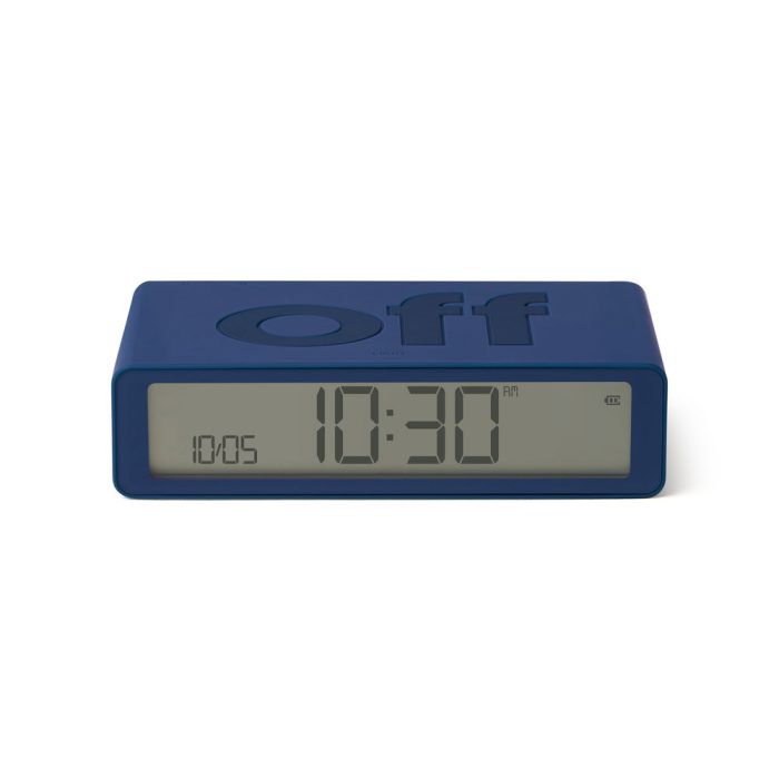 Lexon Flip Rechargeable Alarm Clock – Dark Blue