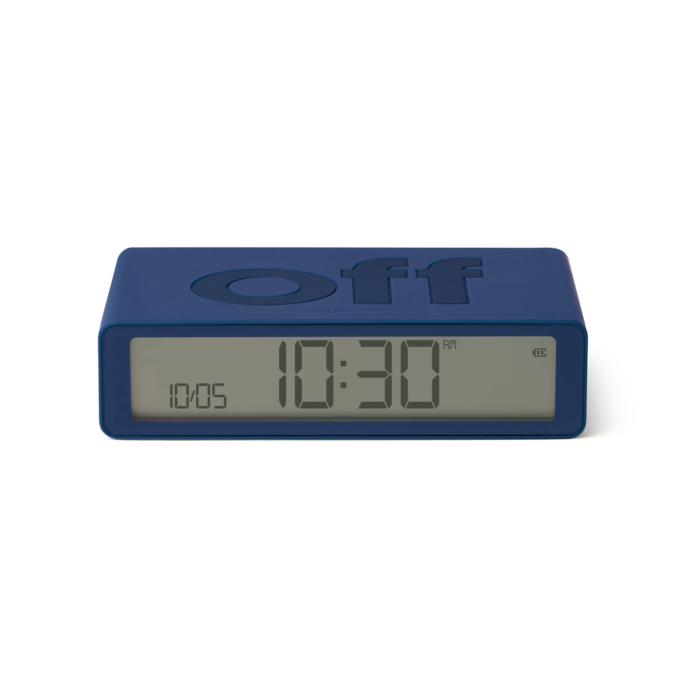 Lexon Flip Rechargeable Alarm Clock – Dark Blue
