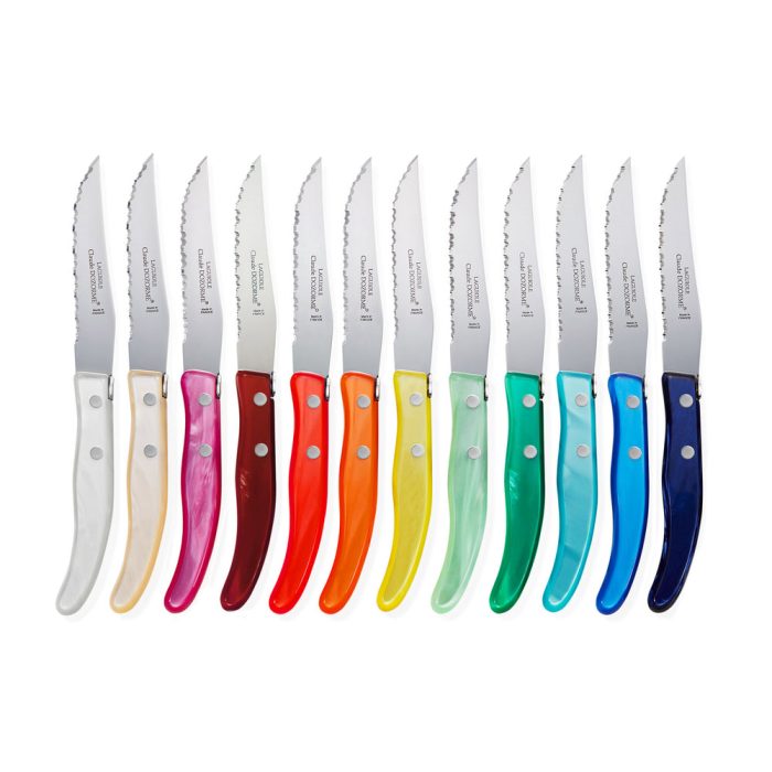 Rainbow Steak Knives – Set of 12