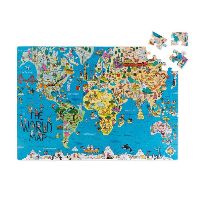 World Map Jigsaw Puzzle – 100 Pieces