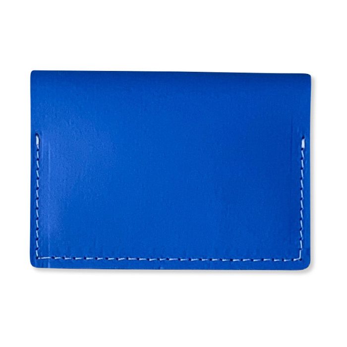 Primary Recycled Leather Wallet – Blue/ Red