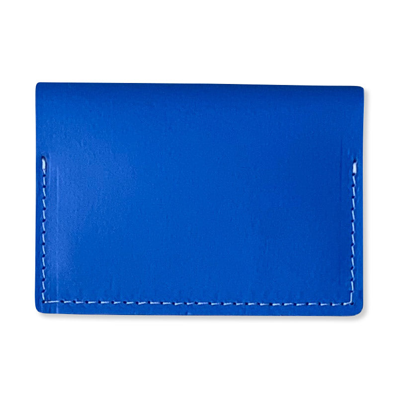 Primary Recycled Leather Wallet – Blue/ Red