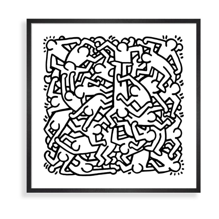 Keith Haring Party of Life Framed Print
