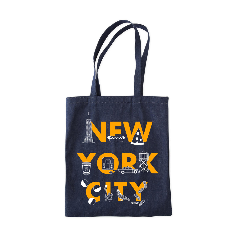 NYC Denim Tote Bag