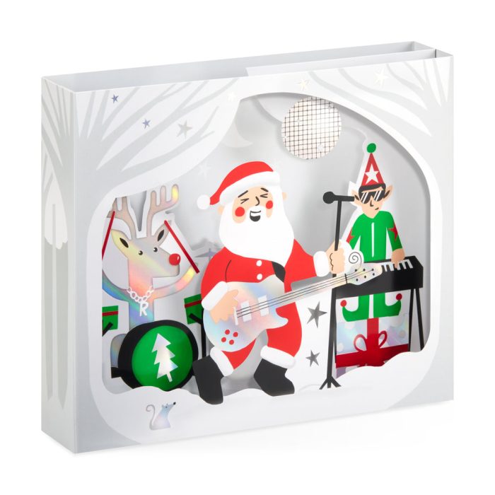 Rockin’ Santa Holiday Pop-Up Cards – Set of 8
