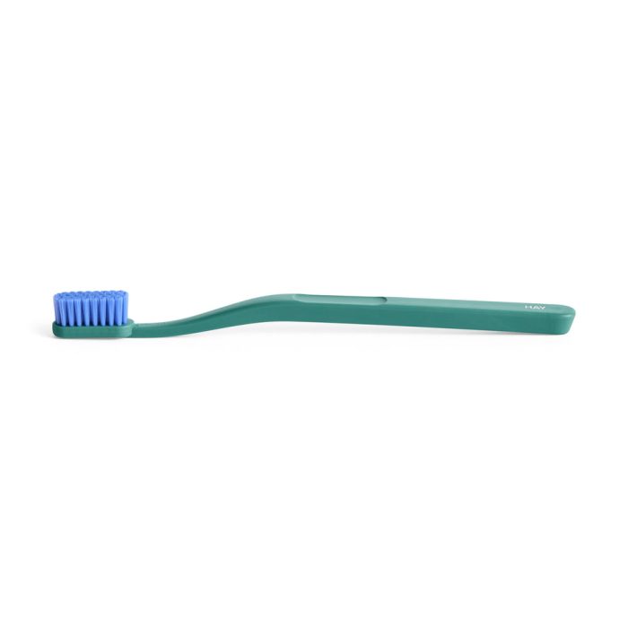 HAY Tann Recycled Plastic Toothbrush – Pine Green/ Blue