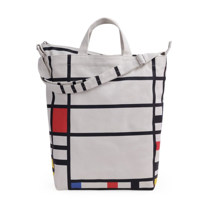 MoMA BAGGU Piet Mondrian Recycled Cotton Zip Duck Bag