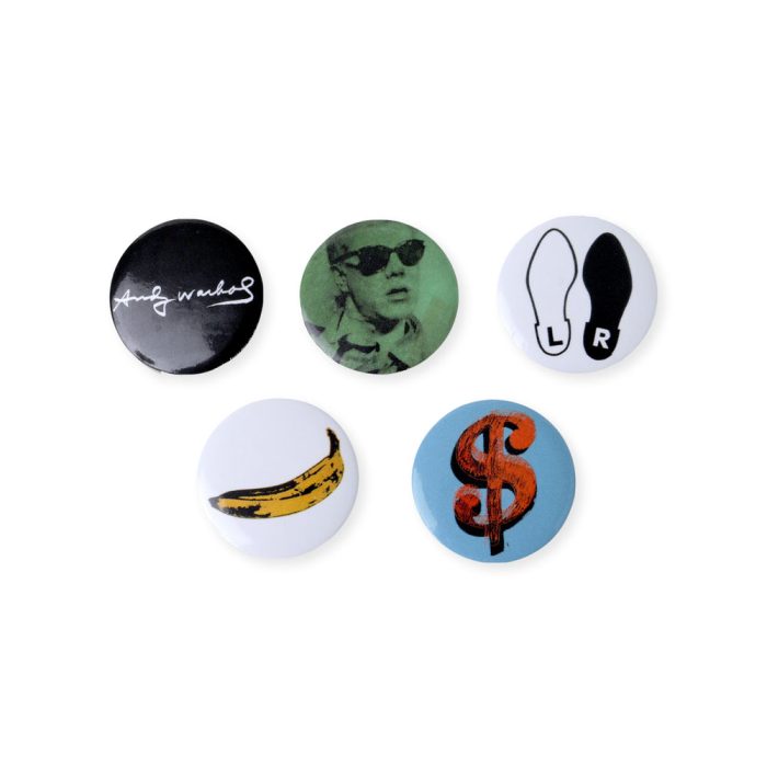 Andy Warhol Variety Button Badges – Set of 5