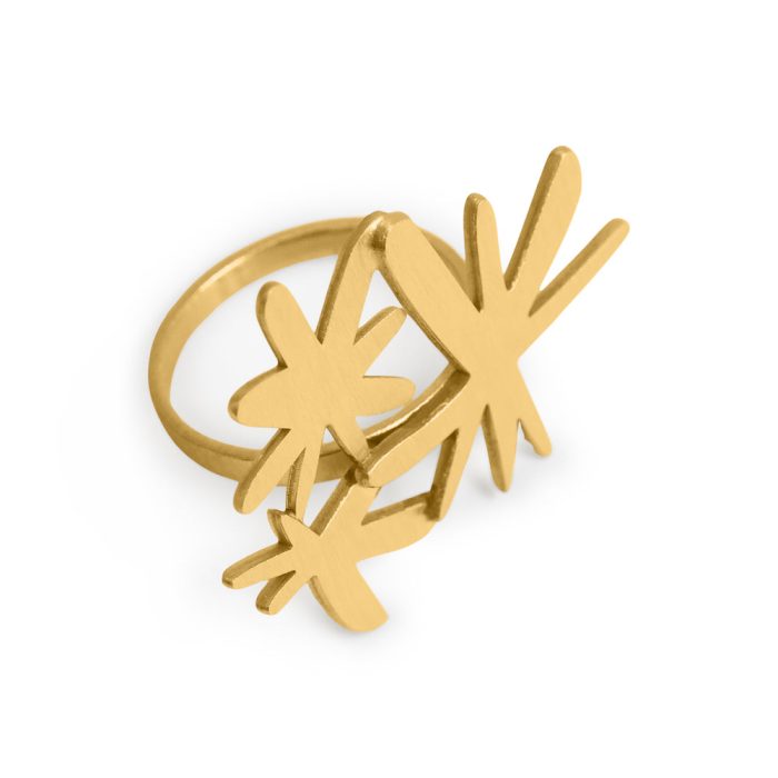 Joan Miró Gold-Plated Starburst Ring
