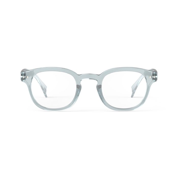 IZIPIZI Rounded-Edge Square Reading Glasses #C – Frozen Blue