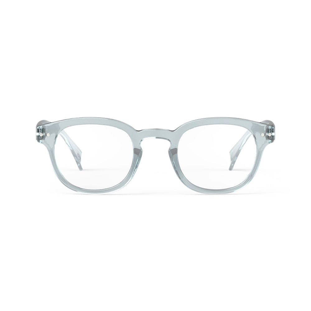 IZIPIZI Rounded-Edge Square Reading Glasses #C – Frozen Blue