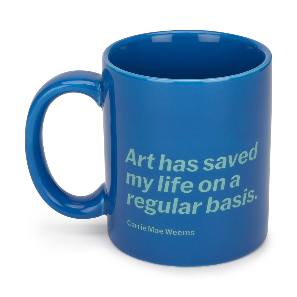 Artist Quote Ceramic Mug – Blue