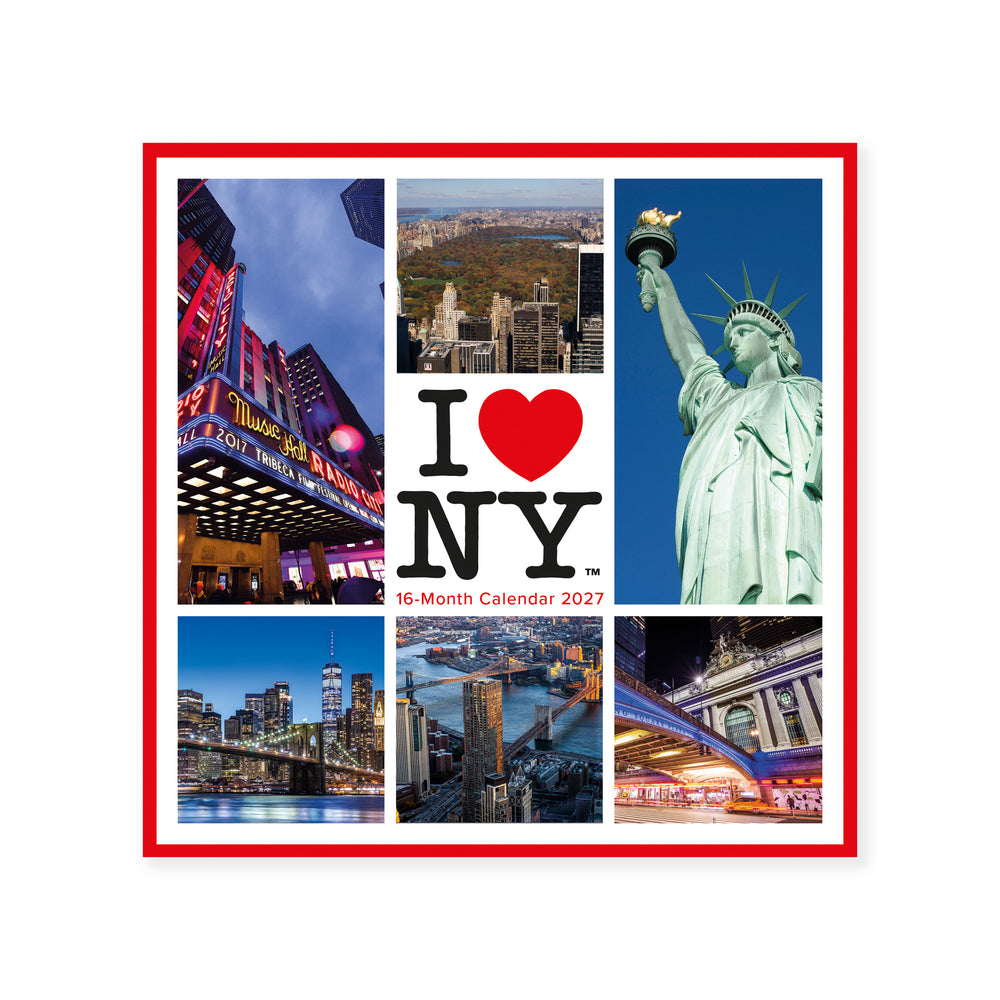 2027 I Love NY Mini Calendar