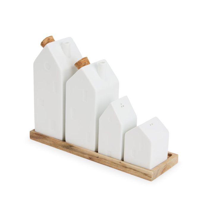 Village House Porcelain Seasoning Vessels – Set of 4