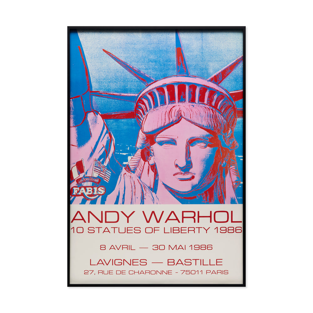 Andy Warhol 10 Statues of Liberty Framed Poster
