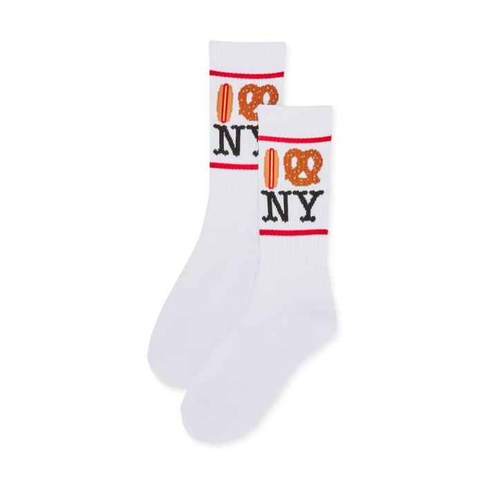 NYC Food Icons Socks – Red