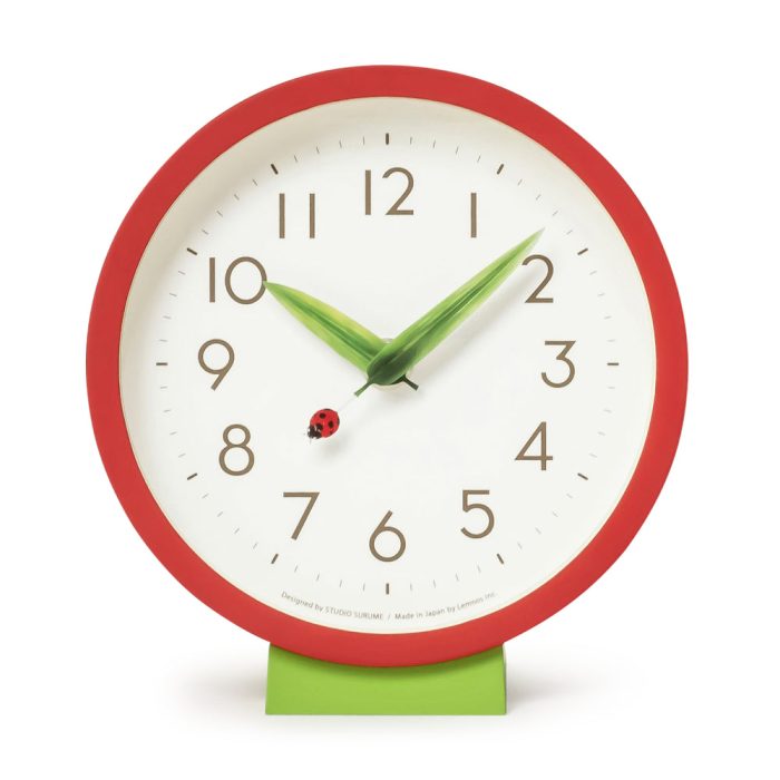 Perch Desk Clock – Red