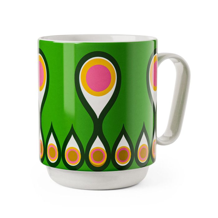 Lisa Larson Bone China Bird Mug – White