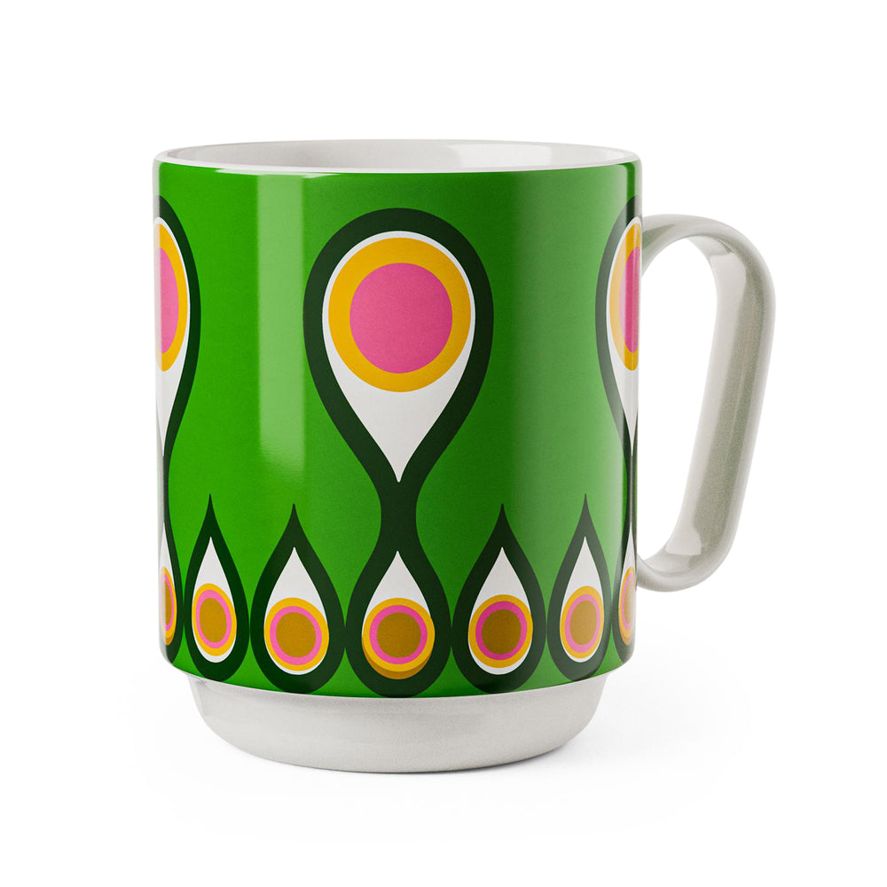 Lisa Larson Bone China Bird Mug – White