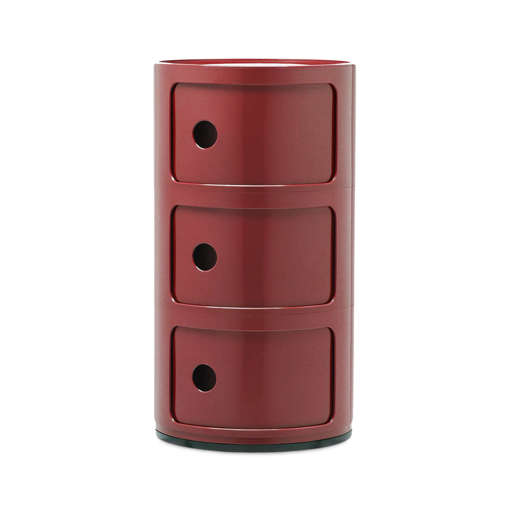 Kartell Componibili 3-Tier Storage – Burgundy