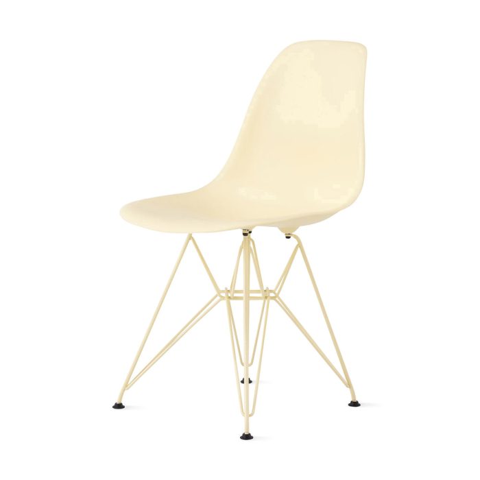 Herman Miller x HAY Eames Molded Recycled Plastic Side Chair – Powder Yellow