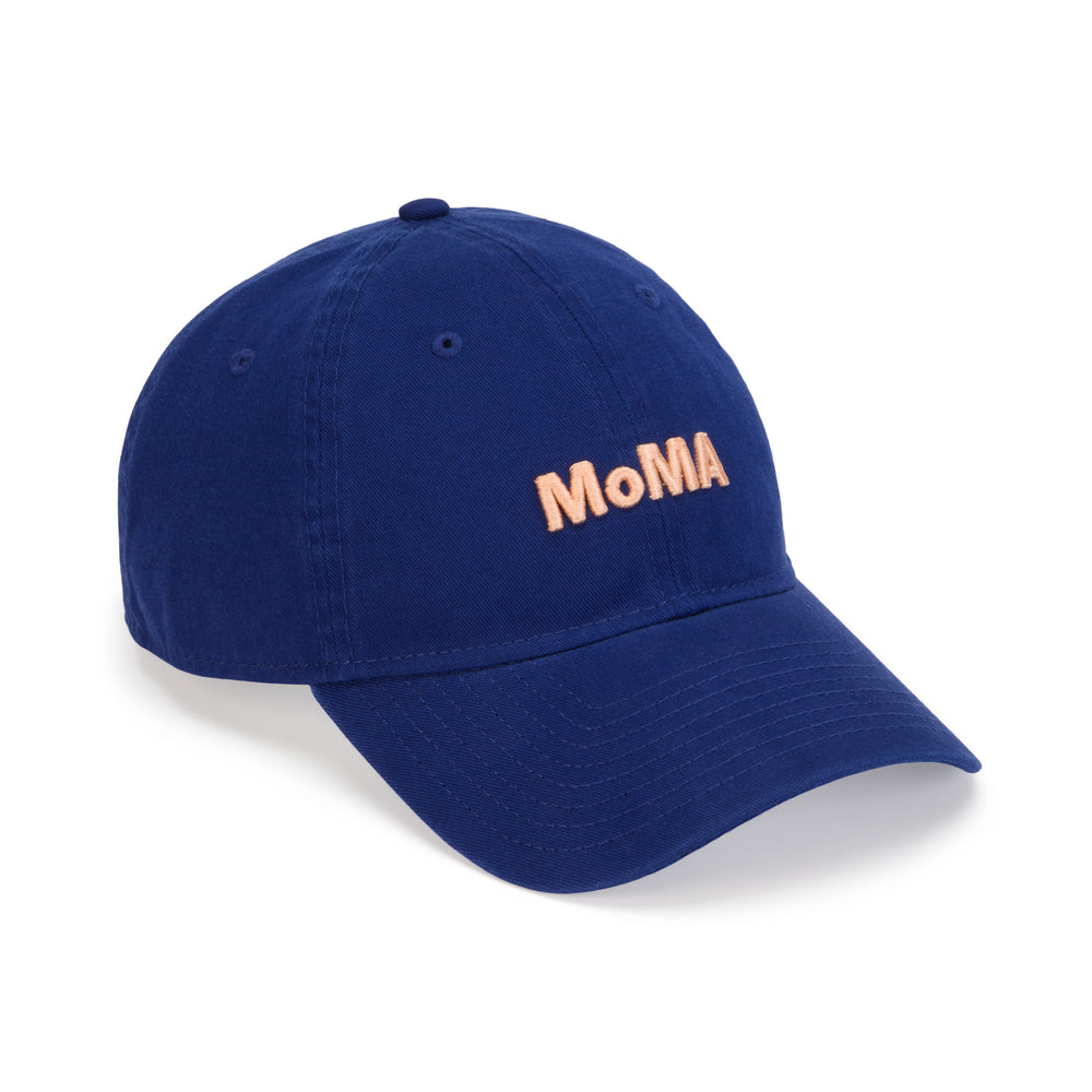 Colorful MoMA Adjustable Baseball Cap – Royal Blue/ Peach
