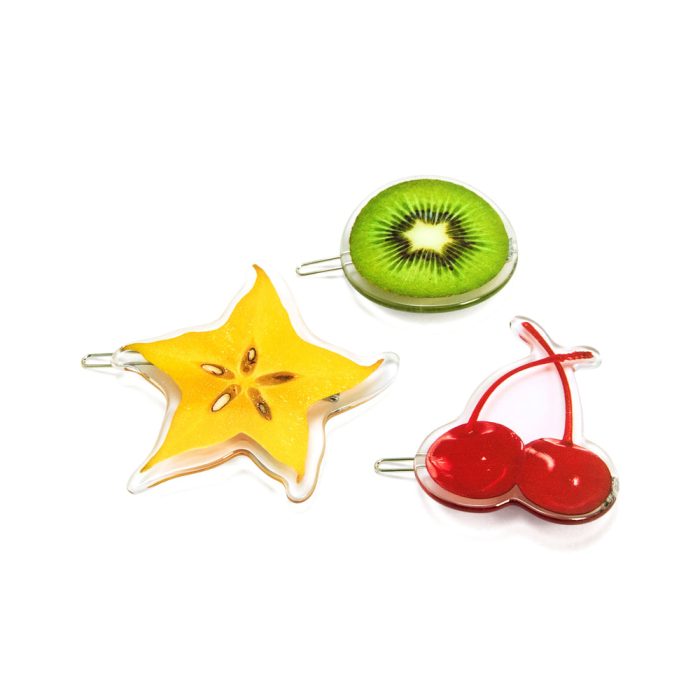 Chunks Fruit Salad Hair Clips – Set of 3