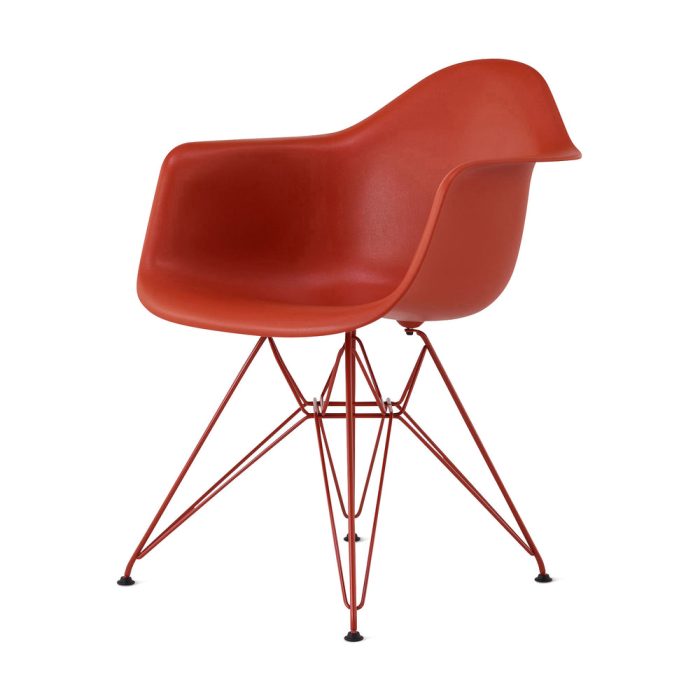 Herman Miller x HAY Eames Molded Recycled Plastic Armchair – Iron Red