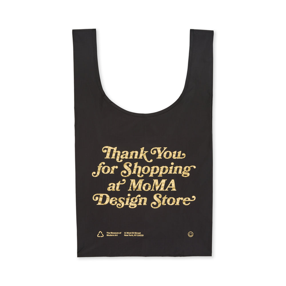MoMA Baggu Recycled Nylon Standard Tote Bag – Black