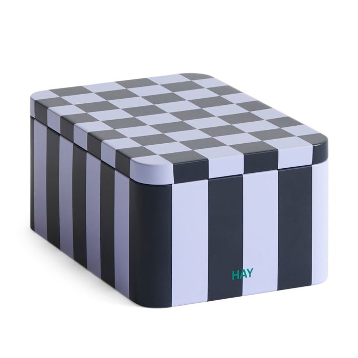 HAY Tin Container – Dark Blue/ Lavendar