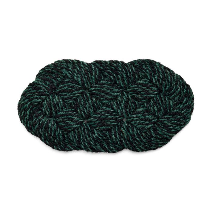 HAY Coco Swirl Doormat – Green/ Black
