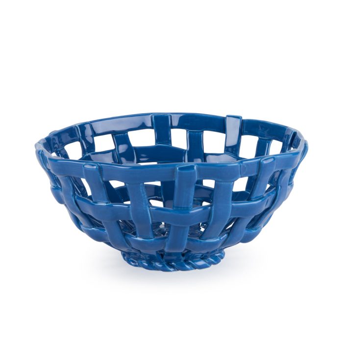 Ceramic Fruit Basket – Blue
