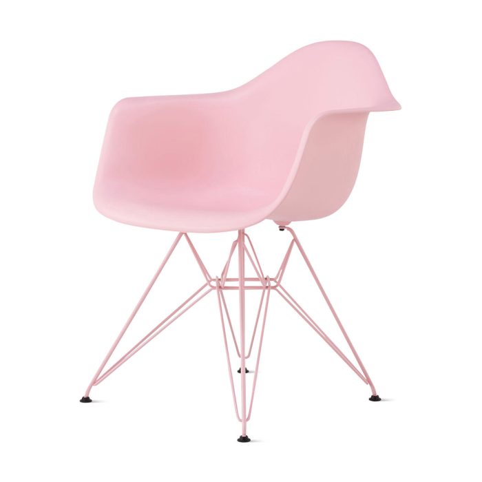 Herman Miller x HAY Eames Molded Recycled Plastic Armchair – Powder Pink