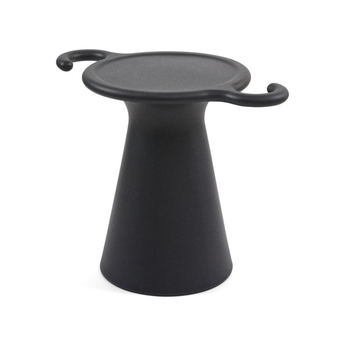 SOS Side Table & Stool from Heller – Black
