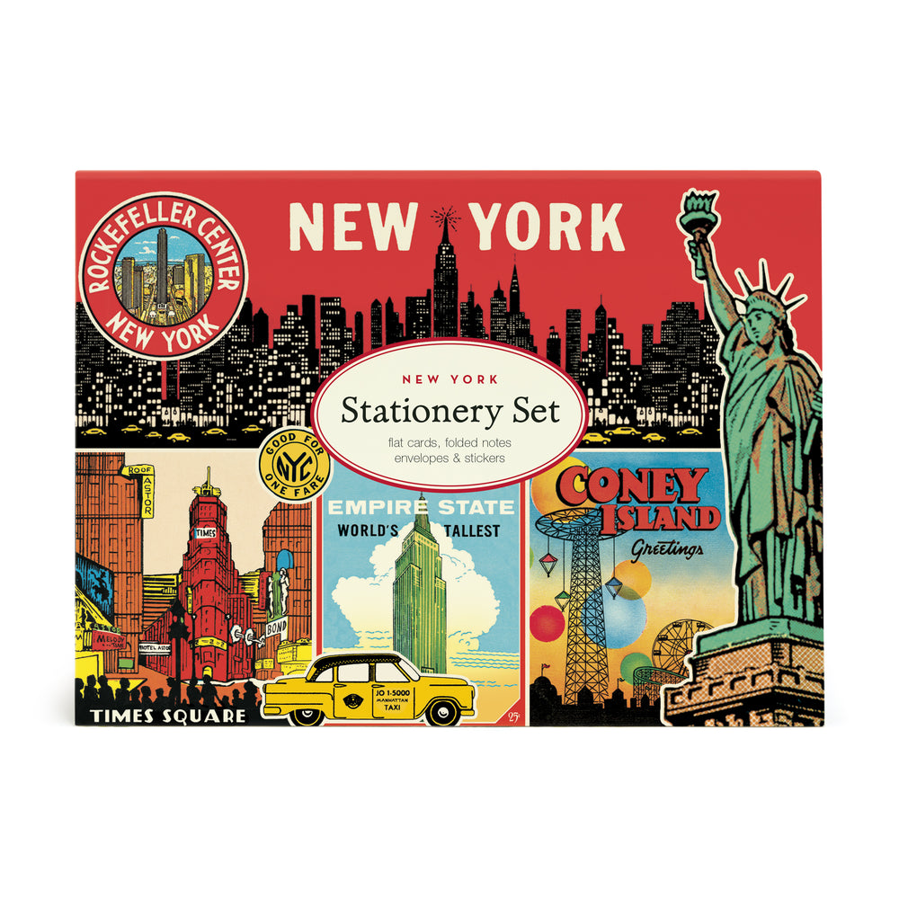 NYC Vintage Attractions Notecards – Set of 8